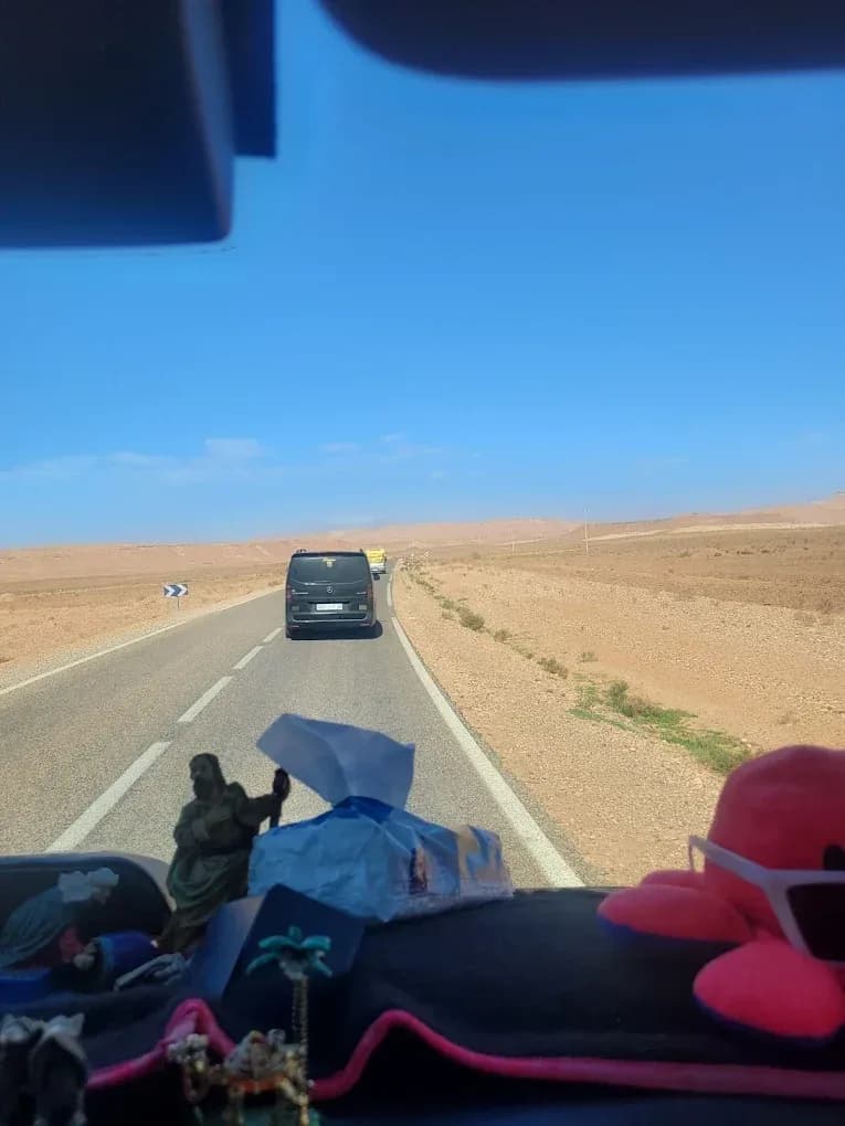 Carretera del sur vista desde el vehículo