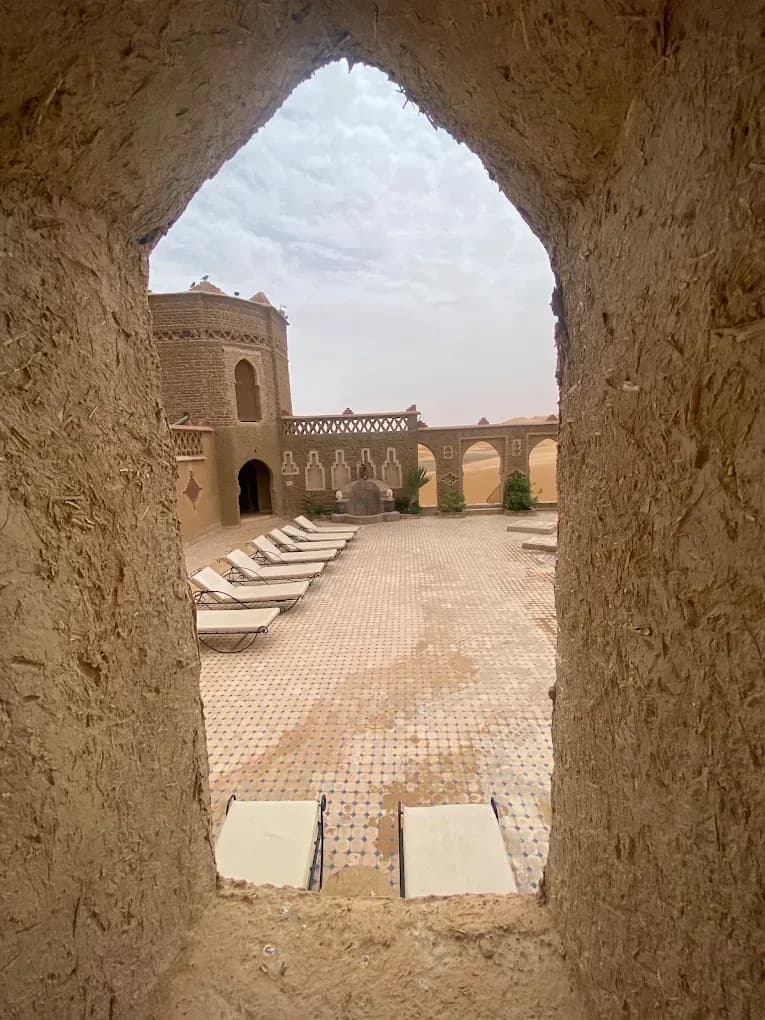 Mud-brick window in a kasbah