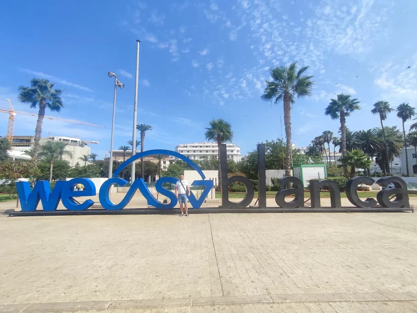 We Casablanca letters in the city