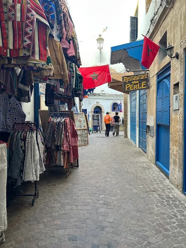 Street with shops in the Chefchaouen medina