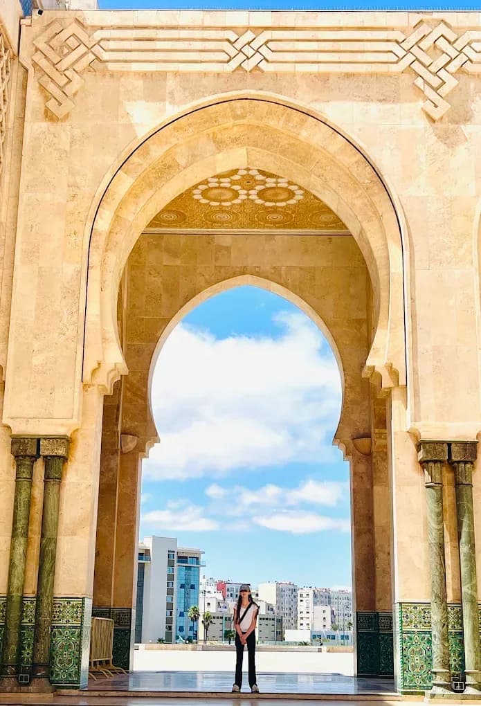 Archway at the Hassan II Mosque
