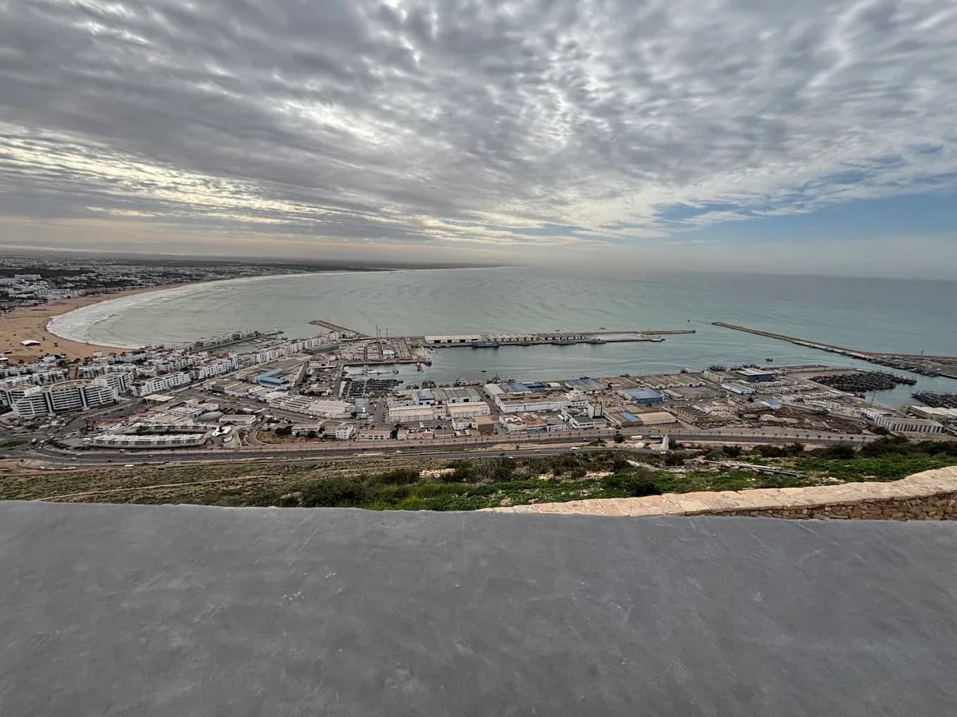 Agadir bay from the kasbah