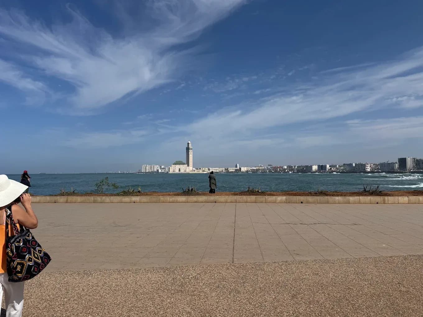 Casablanca Corniche with the Hassan II Mosque in the background