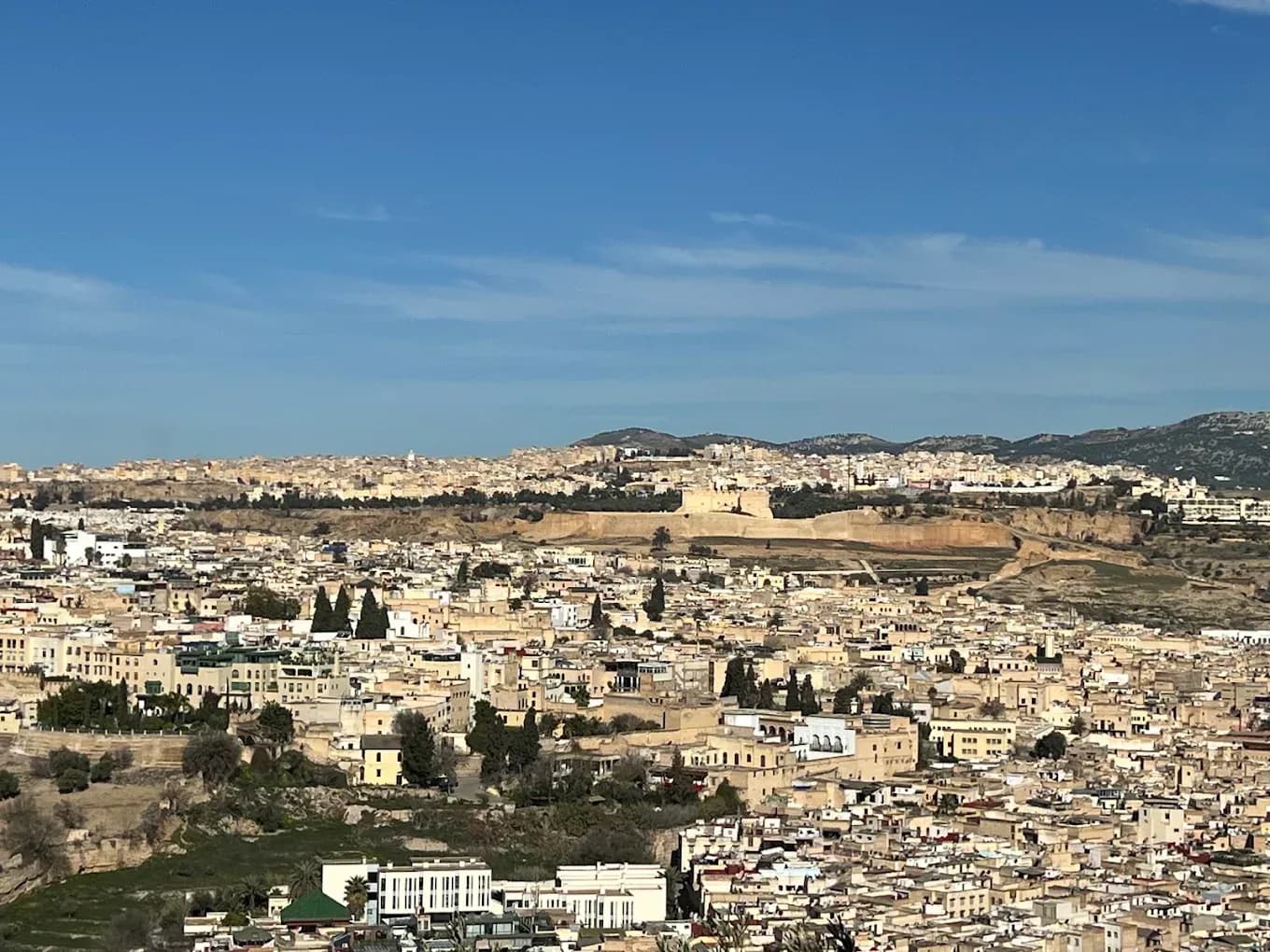 Panoramic view of the Fez medina
