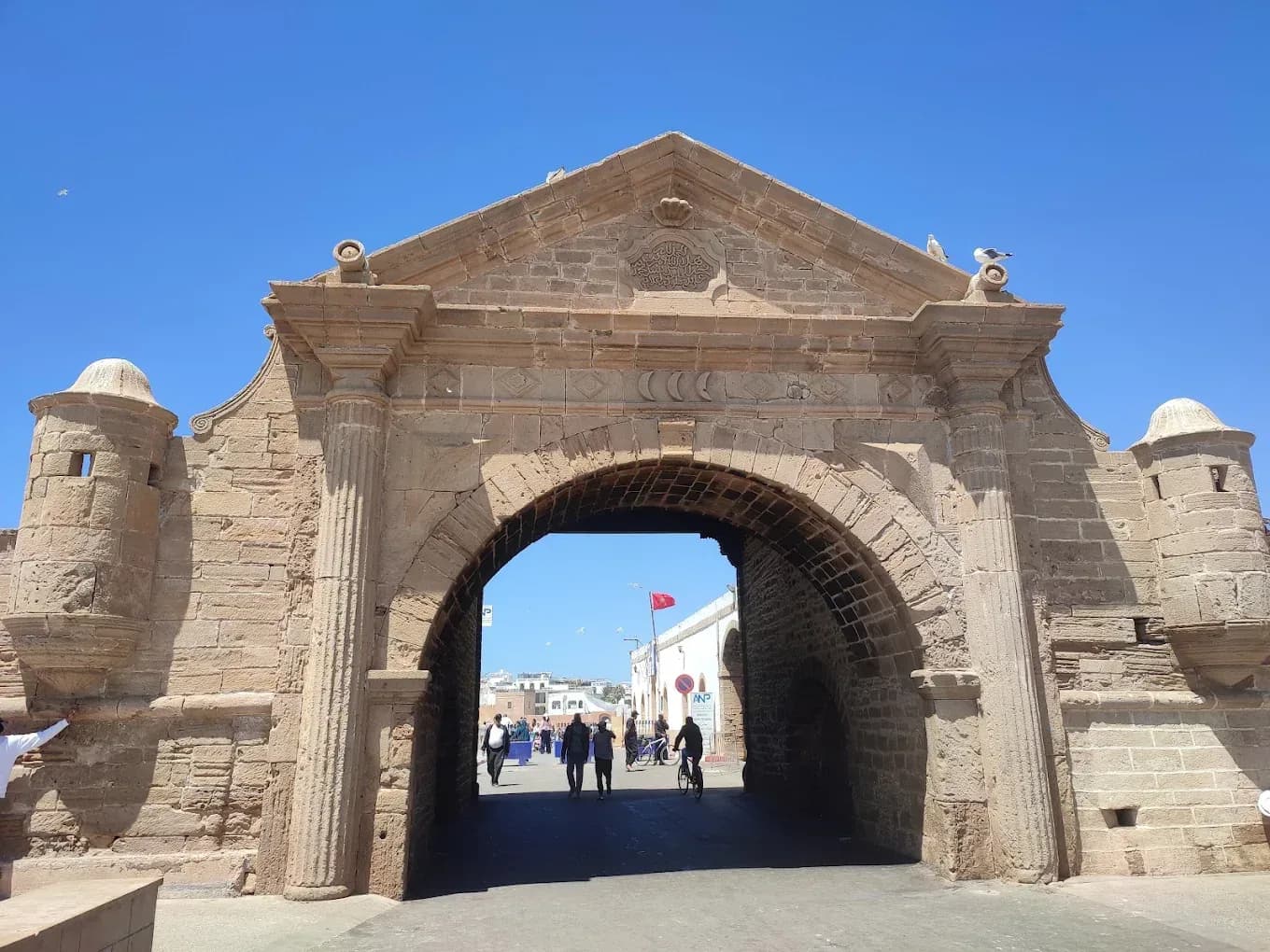 Monumental stone gateway