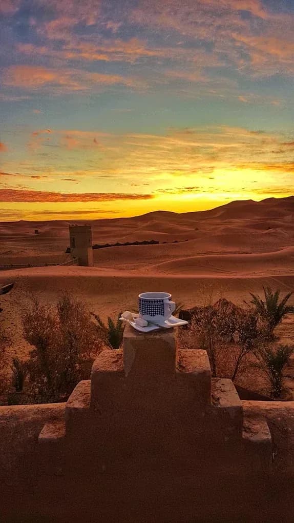 Amanecer desde el campamento