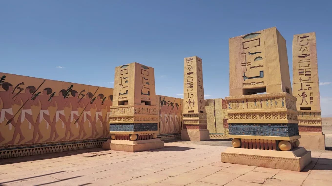 Egyptian-style film set at the Ouarzazate studios
