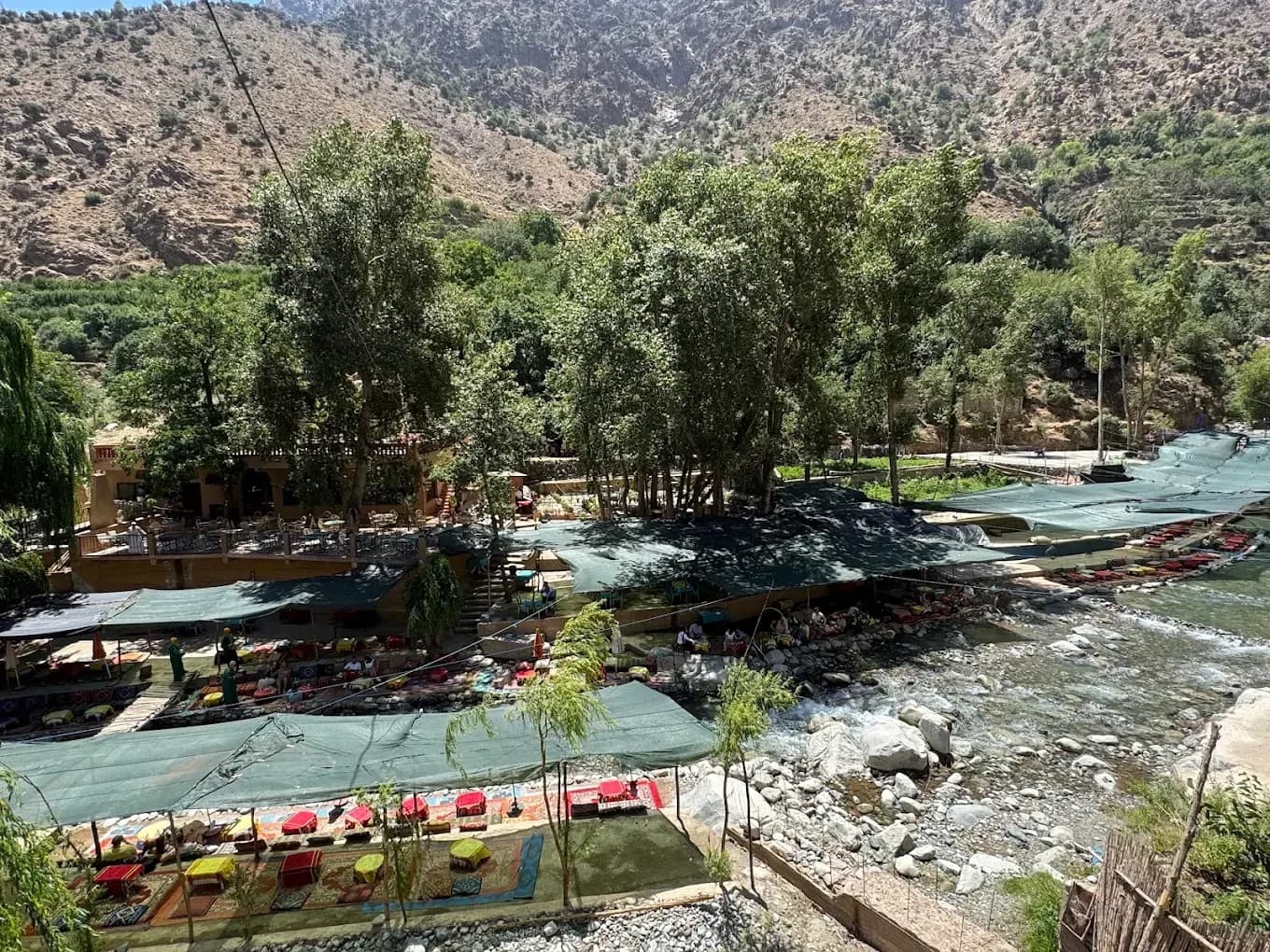 Riverside terraces in the Ourika Valley