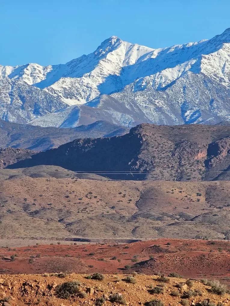 Snow-capped peaks of the High Atlas