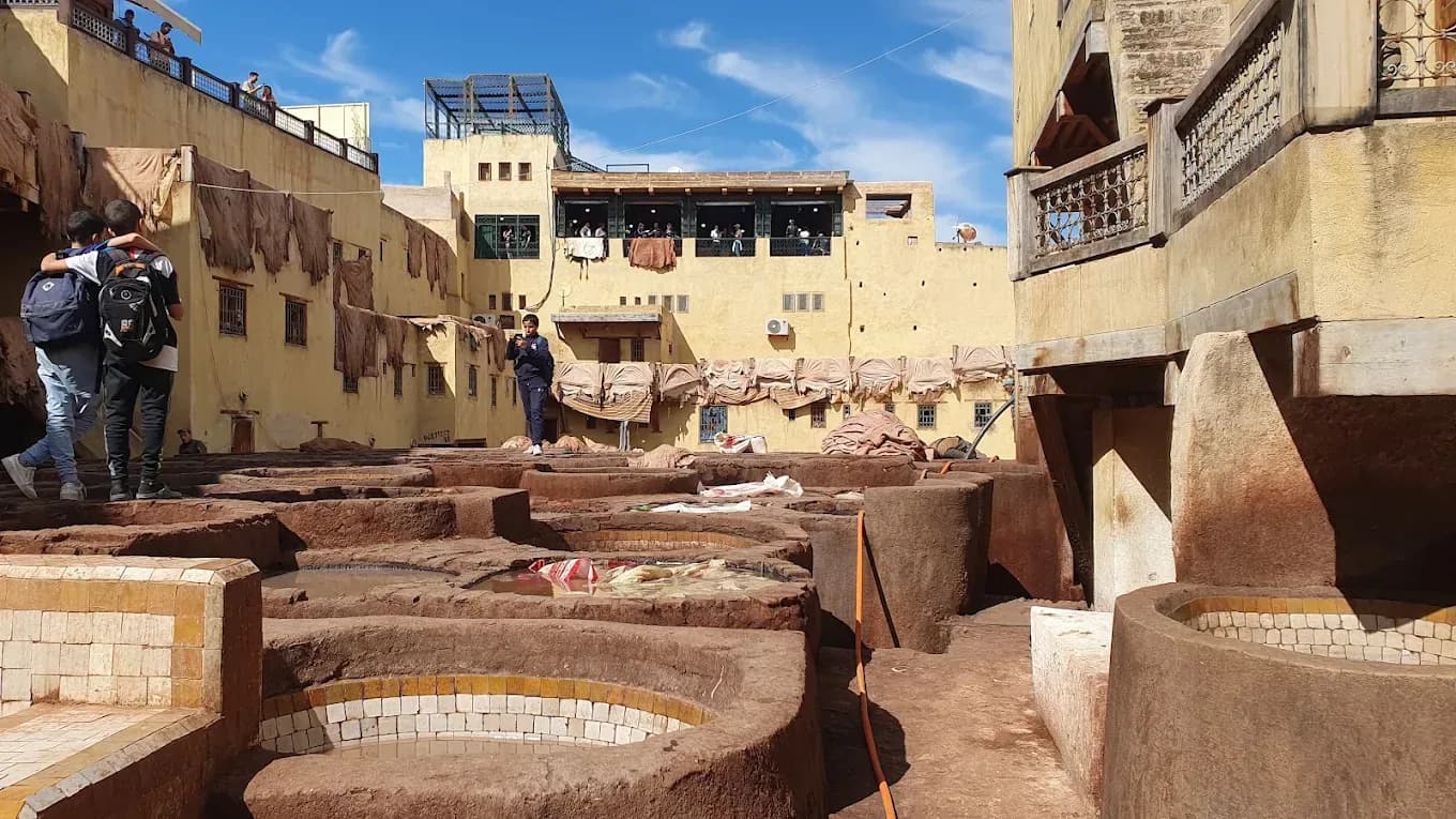 Tanneries in the Fez medina